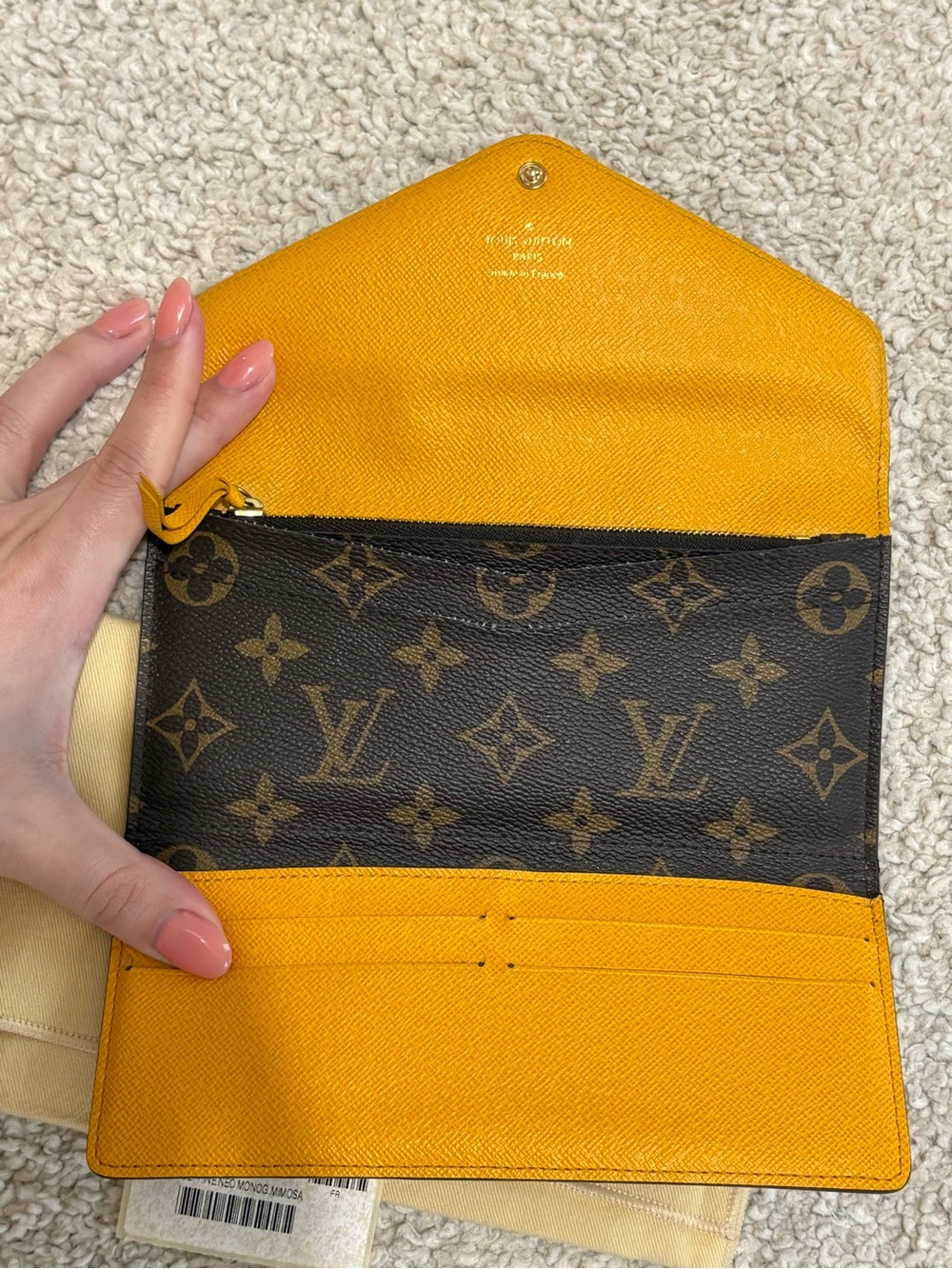 Louis Vuitton Monogram Josephine Wallet in Mimosa - Picture 6 of 13
